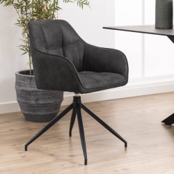 Brenda Spisebordsstol - Antracit