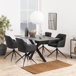 Brenda Spisebordsstol - Antracit