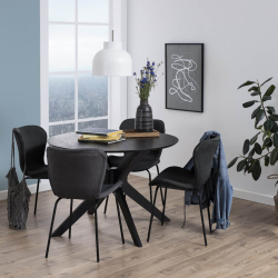 Duncan Spisebord - Sort eg