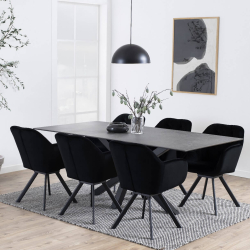 Heaven Spisebord - Sort keramik