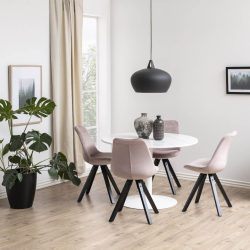 Tarifa Spisebord - Marmor, hvidt