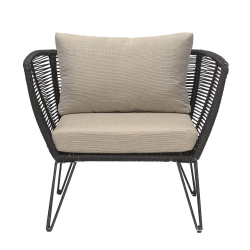 Mundo Lounge Stol - Sort