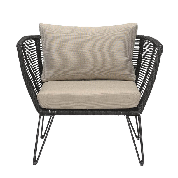 Mundo Lounge Stol - Sort