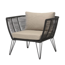 Mundo Lounge Stol - Sort