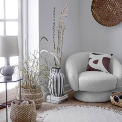 Ted Lounge Stol - Hvid