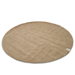 Berlin Rundt Gulvtppe - Beige