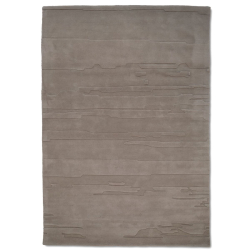 Carved Gulvtppe - Slvbrun