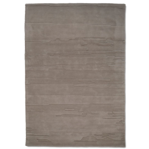 Carved Gulvtppe - Slvbrun