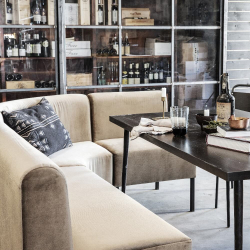 Siddesofa hjrne seater - Sand