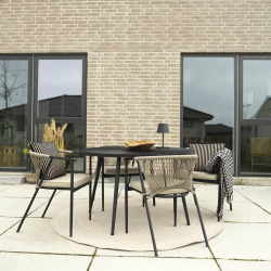 Atlanta Havebord - Sort - : 120