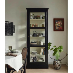 Classic Vitrineskab - 1 dr - Sort