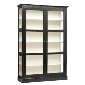 Classic Vitrineskab - 2 dre - Sort