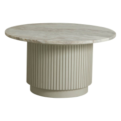 Erie Sofabord - Hvid - : 75 cm