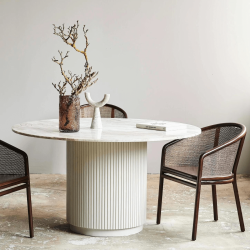 Erie Spisebord - Hvid - : 140 cm