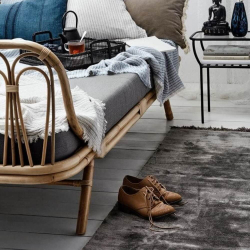 Noble Gulvtppe med Frynser - Brunt