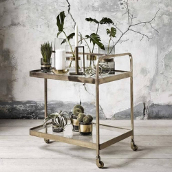 Trolley Rullebord - Messing