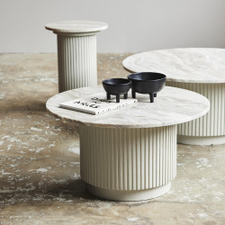 Erie Sofabord - Hvid - : 75 cm