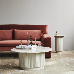 Erie Sofabord - Hvid - : 90 cm