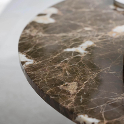 Brooksville rundt Sofabord - Brunt