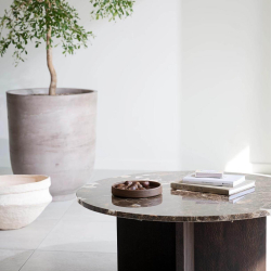 Brooksville rundt Sofabord - Brunt