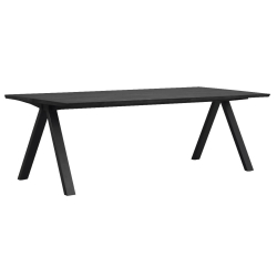 Carradale Spisebord - 220 cm - Sort Eg
