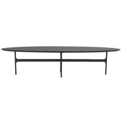 Colton Sofabord - ovalt 180 x 50 Sort