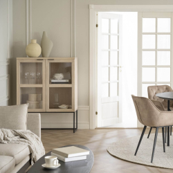 Colton Sofabord - ovalt 180 x 50 Sort