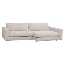 Duncan 3-pers. sofa m. h. chaiselong - Lysegr