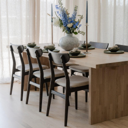 Emmett Spisebord - 240 cm - Hvidpigmenteret 