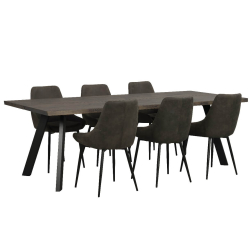 Fred Spisebord - 240 cm - Brun