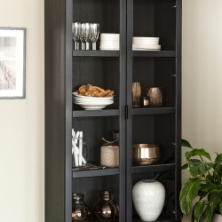 Everett Vitrineskab - Sort