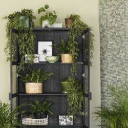 Everett Vitrineskab - Sort