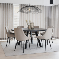 Fred Spisebord - Sort Ask