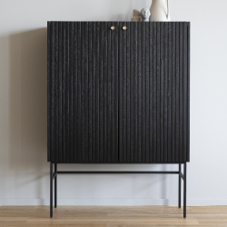 Halifax Skab - Sort Eg