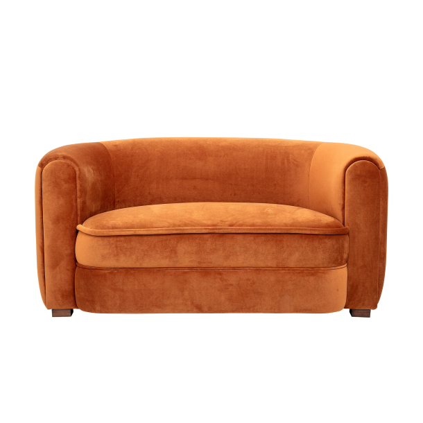 Malala 2 pers. Sofa- Orangebrun