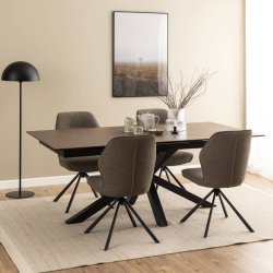 Aura spisebordsstol - Taupe - St af 2