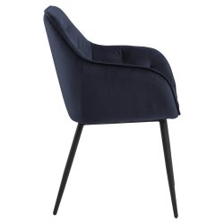 Brooke spisebordsstol - St af 2 - Midnatsbl