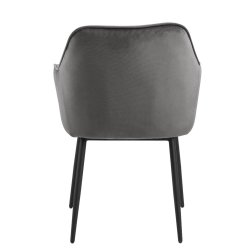 Brooke spisebordsstol - St af 2 - Mrkegr