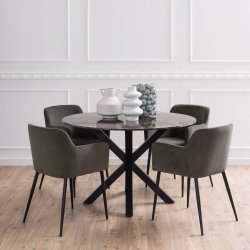 Karen Spisebordsstol - Mrkegr - st af 2