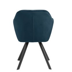 Lola spisebordsstol med armln - Marinebl