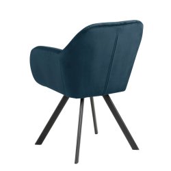 Lola spisebordsstol med armln - Marinebl