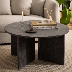 Vega rundt sofabord - Brun