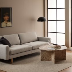 Vega rundt sofabord - Latte