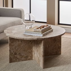 Vega rundt sofabord - Latte