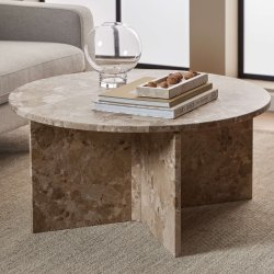 Vega rundt sofabord - Latte