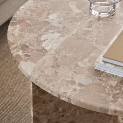 Vega rundt sofabord - Latte