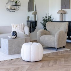 Paisley Puf - Off-white