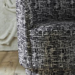 Bomu loungestol - sort/hvid