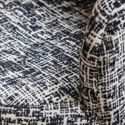 Bomu loungestol - sort/hvid