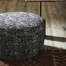 Bomu puf - sort/hvid